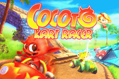 Cocoto Kart Racer title screen for GameBoy Advance